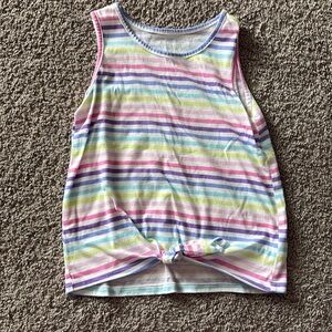 Butterfly and Striped Kids Tank Tops (2 Tanks Tops Total)